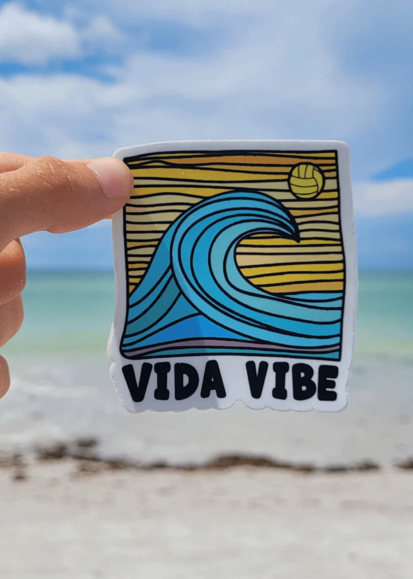 VidaVibe Volleyball Wave Sticker