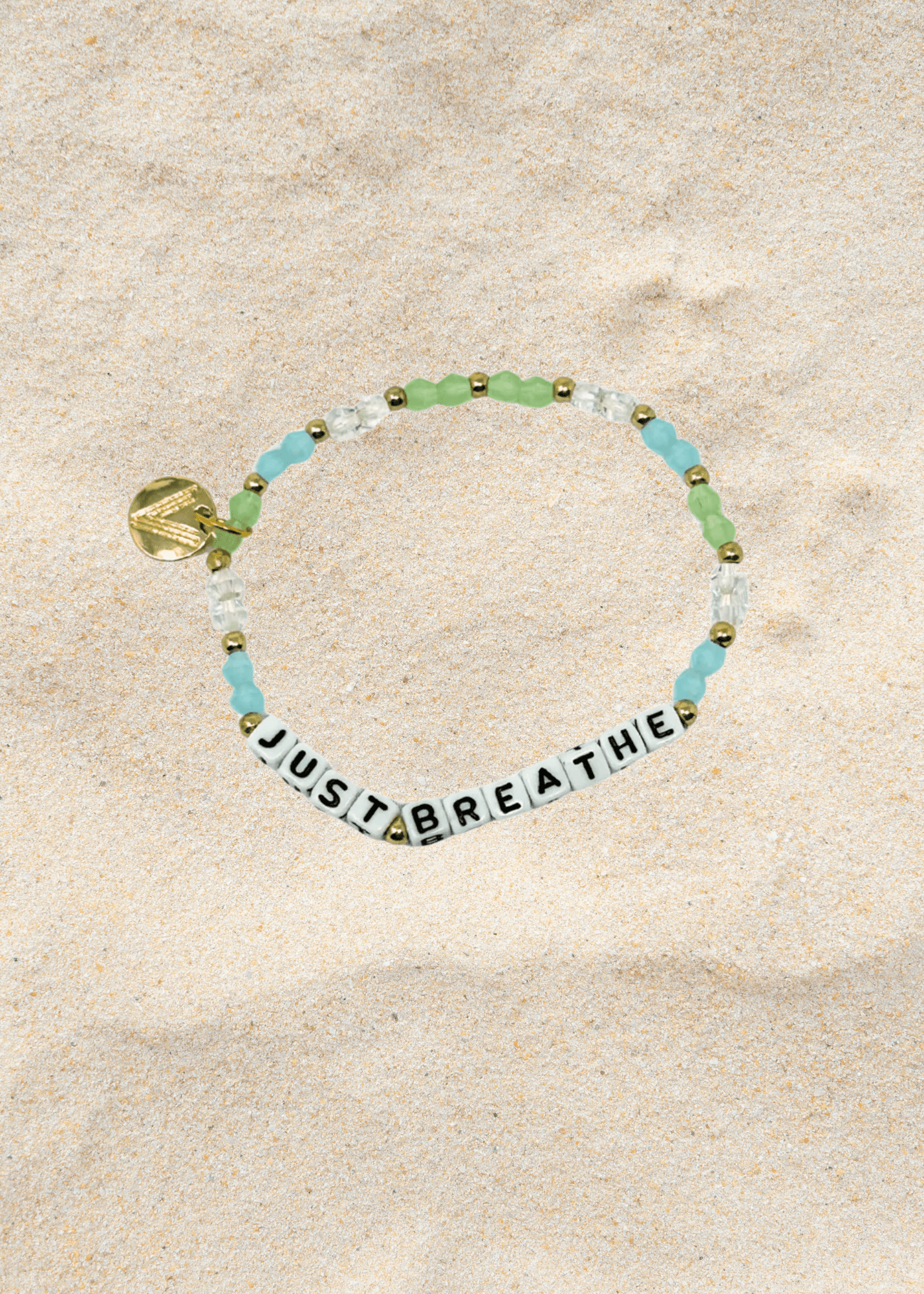 Just Breathe Inspirational Bracelet