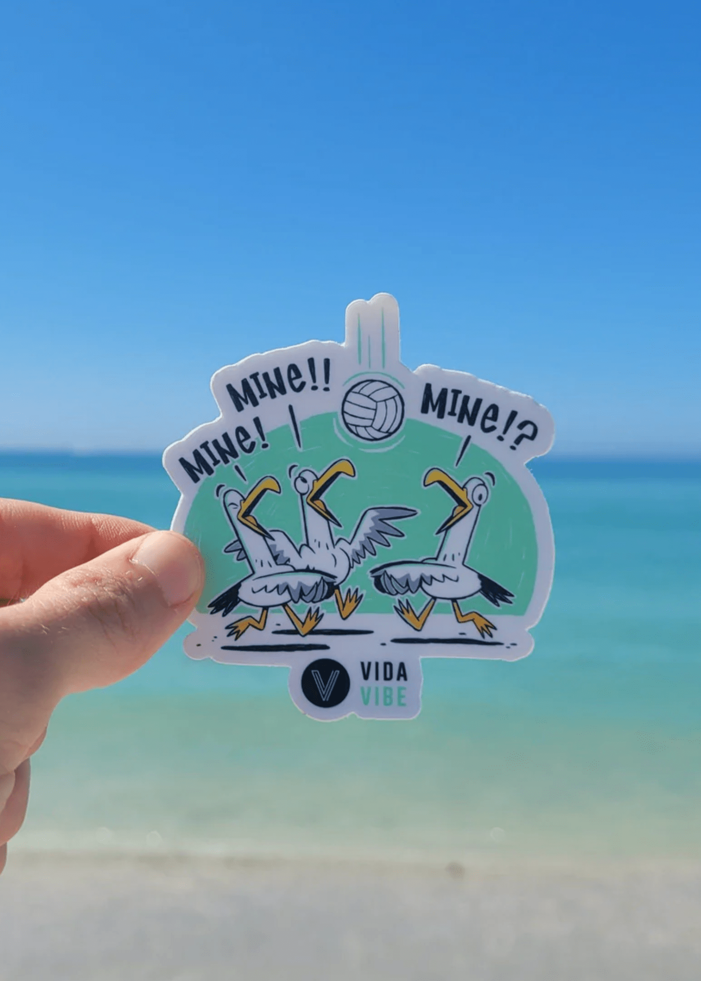 Mine Mine Mine Volleyball Sticker