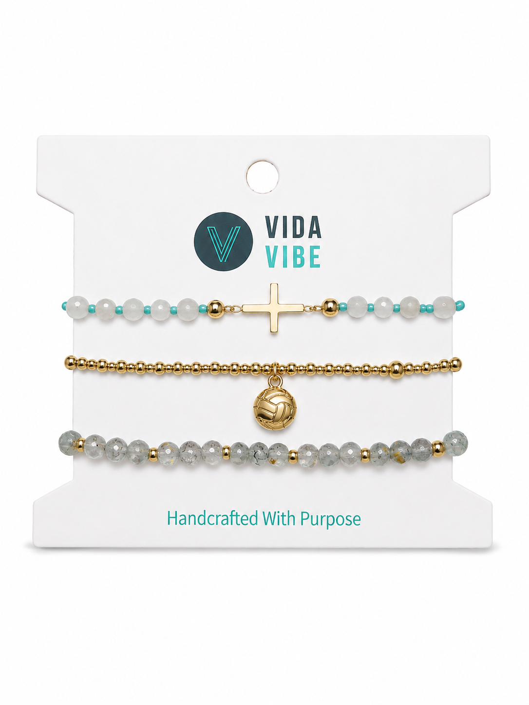 Play With Purpose Volleyball Bracelets "Graceful" Sage