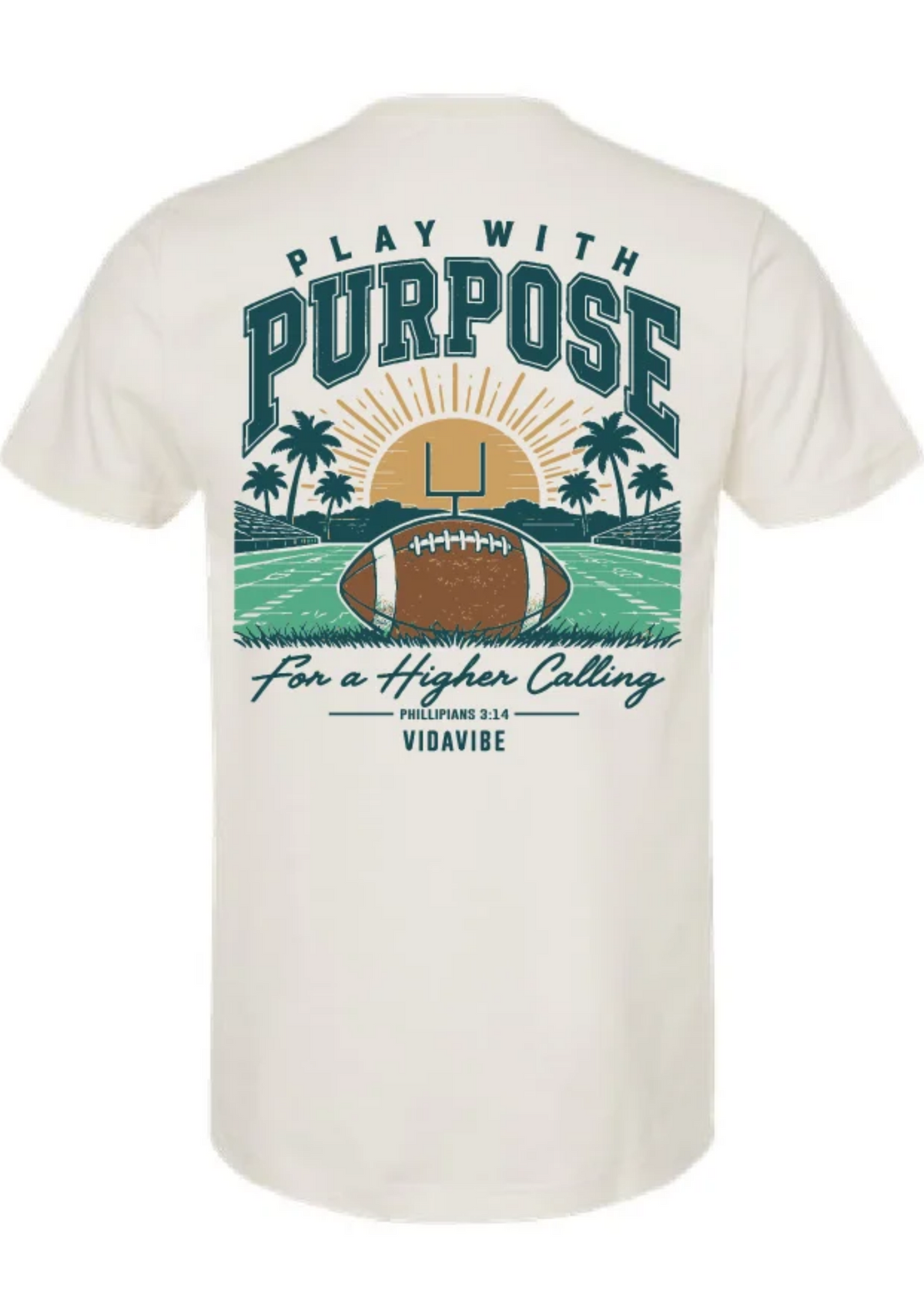 Play with Purpose Football Tee