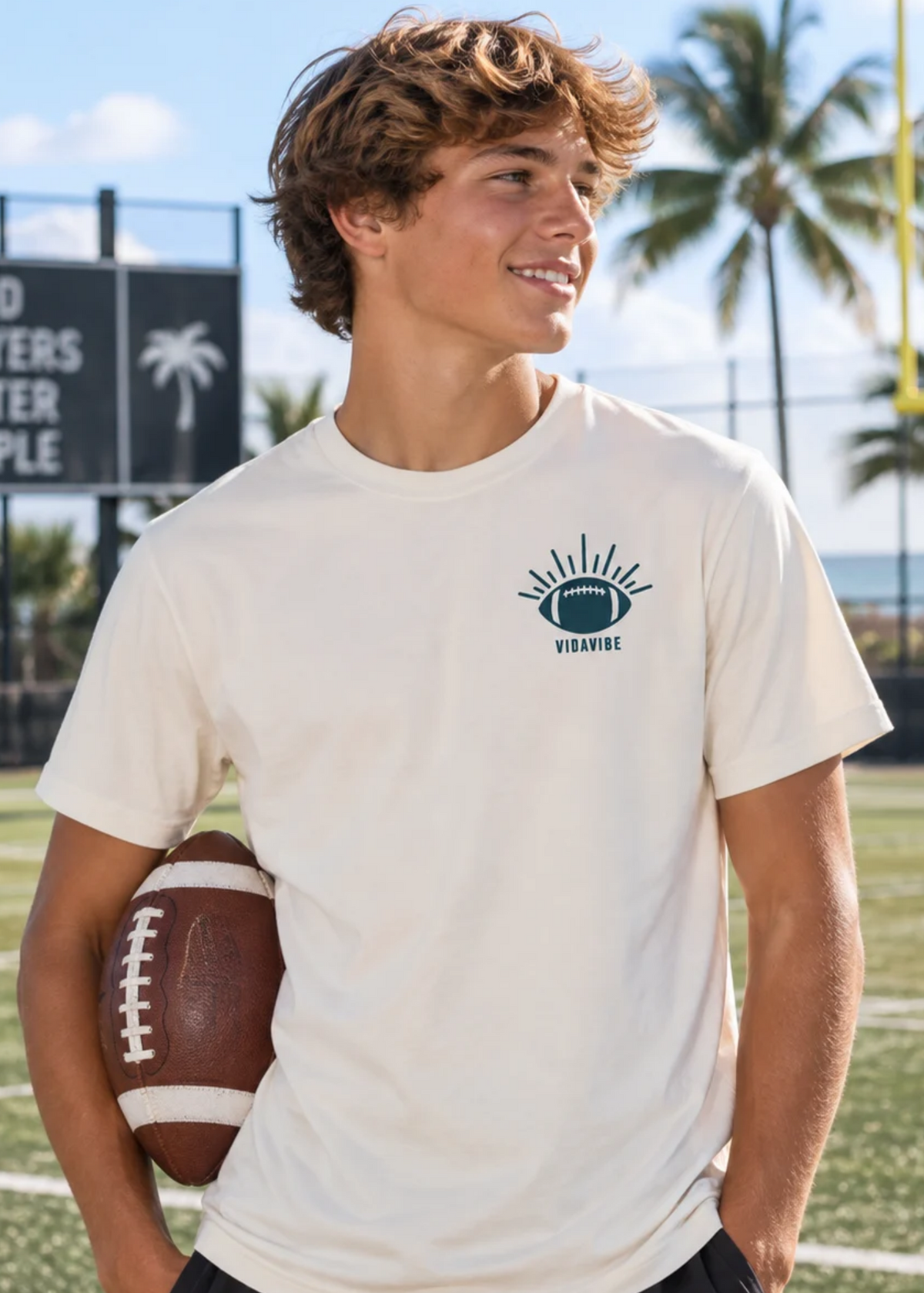 Play with Purpose Football Tee