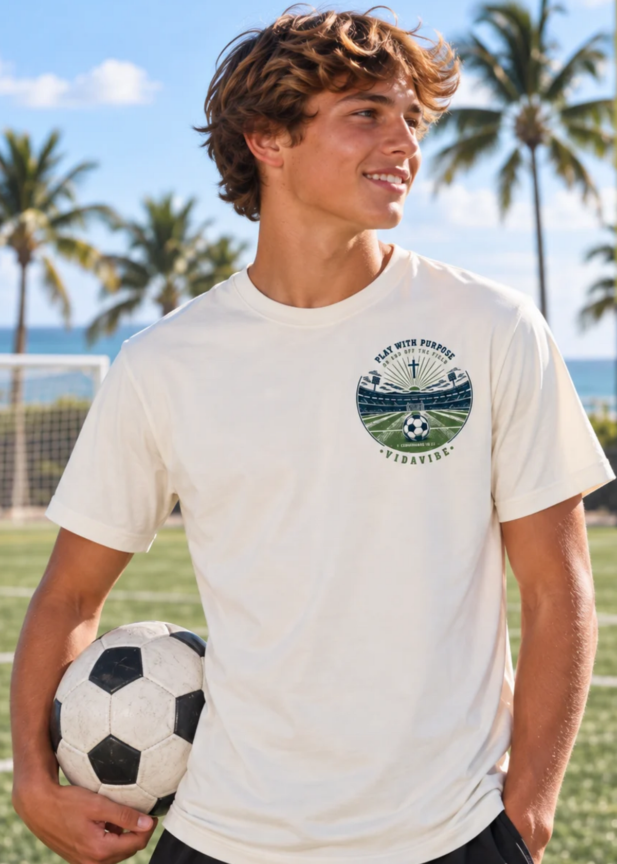 Play with Purpose Soccer Tee