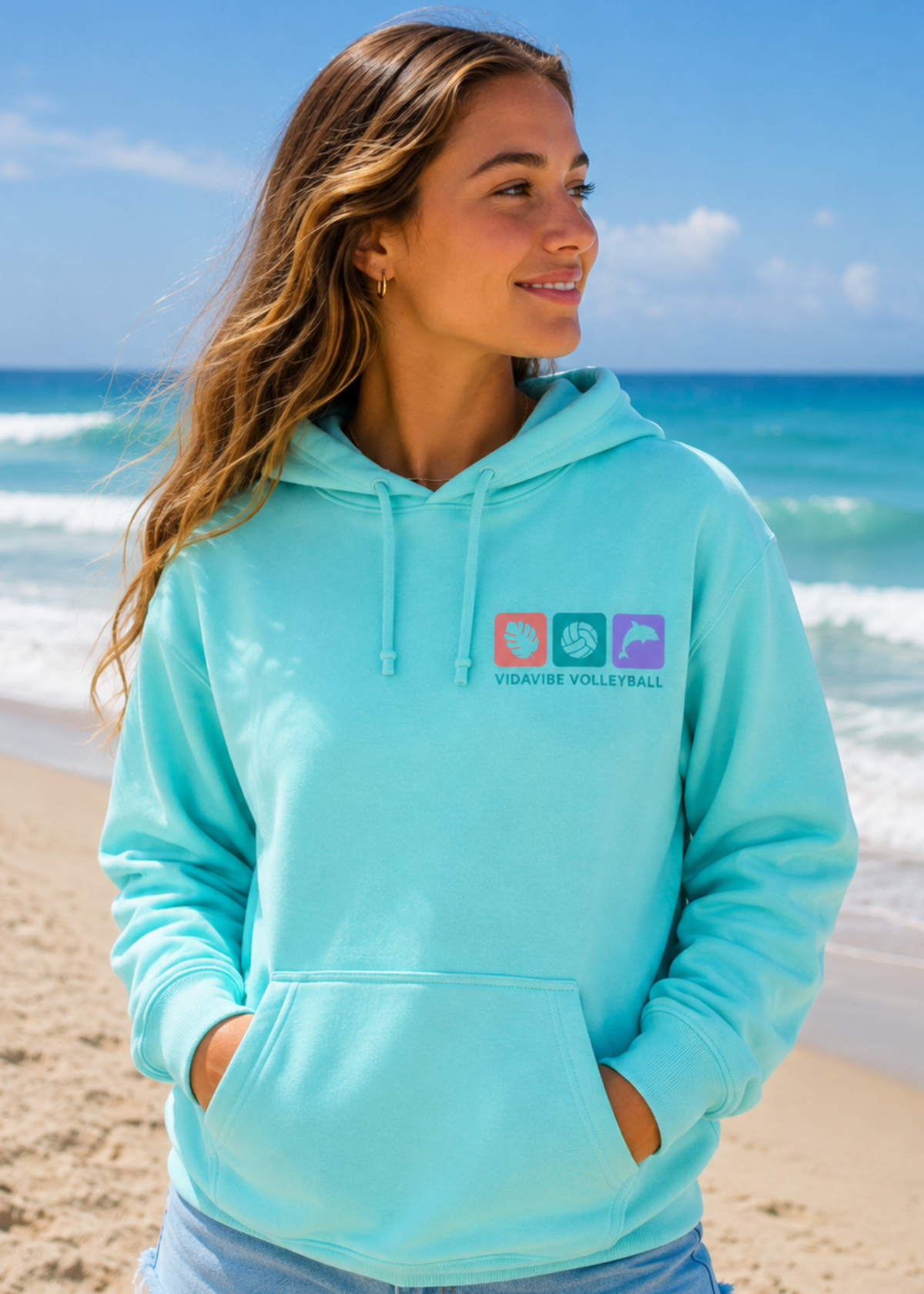 Colorful Coastal Vibes Sweatshirt