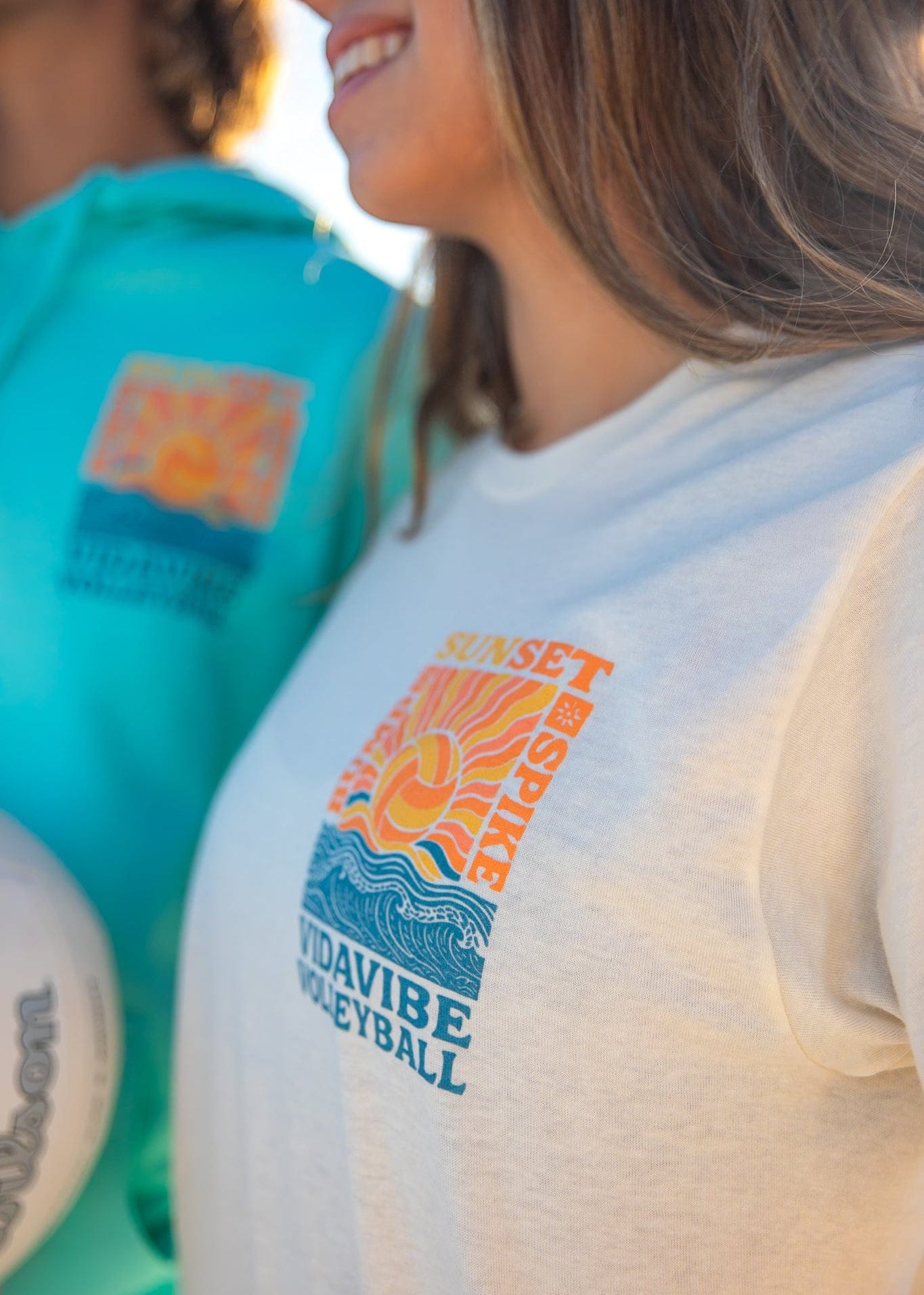 Sunset Volleyball Tee