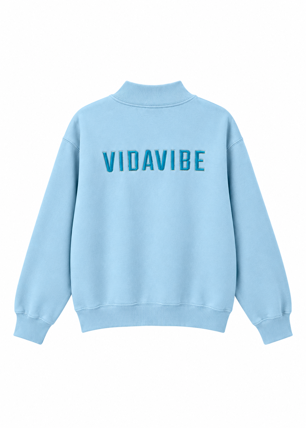 Baby Blue VidaVibe Volleyball Mock Neck