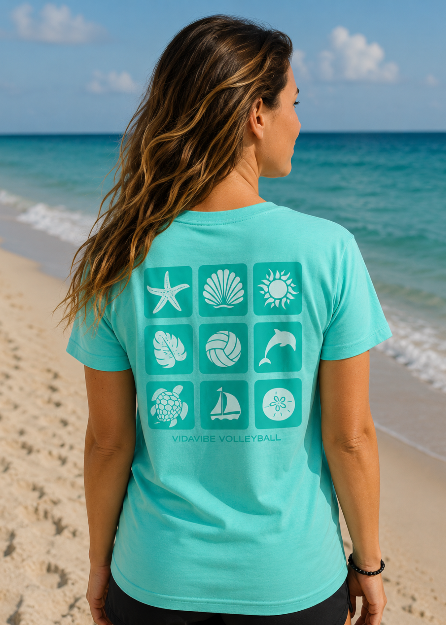 Teal Coastal Vibes Tee
