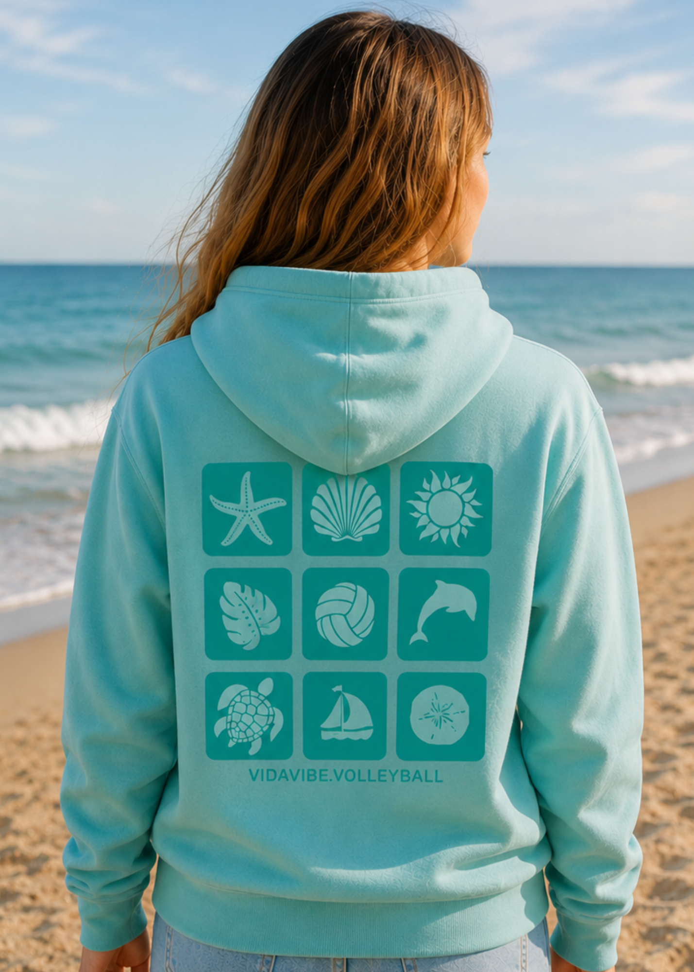 Coastal Volleyball Vibes Sweatshirt