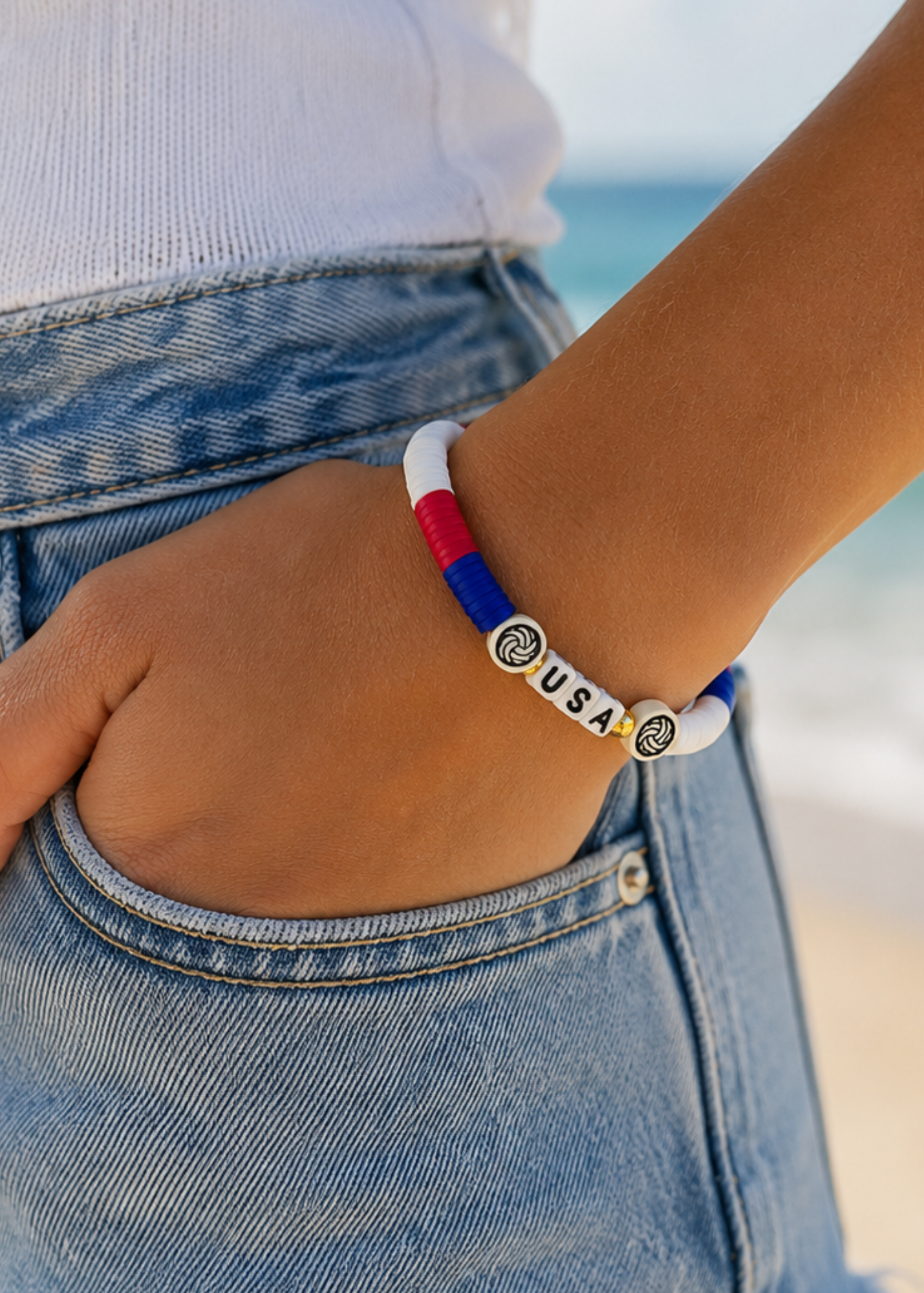 USA Volleyball Bracelet
