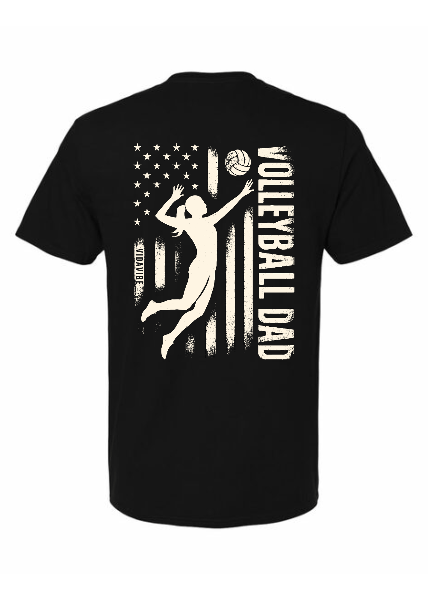 Volleyball Dad Flag Tee
