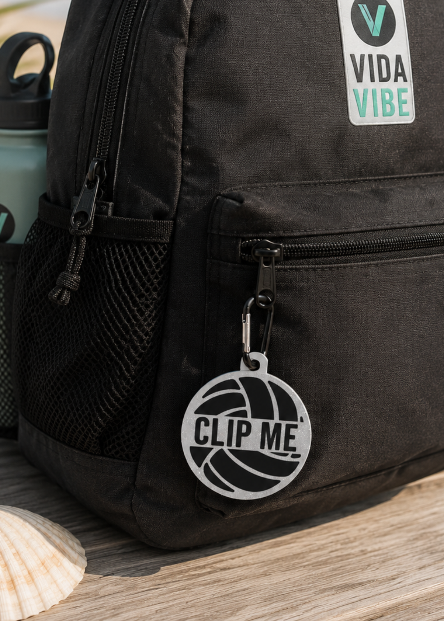 Volleyball Pin Holder Clip Me Keychain