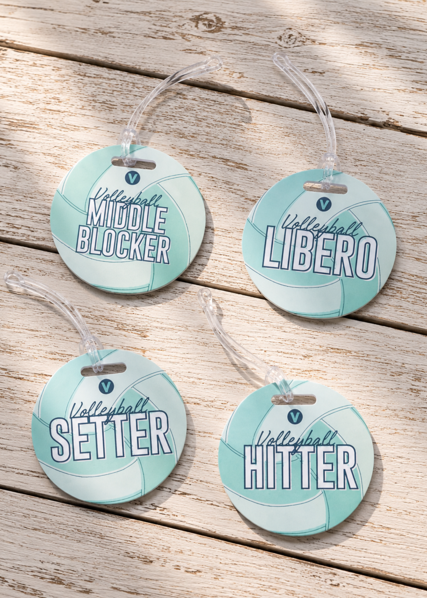 Volleyball Bag Tag - Pick Your Position