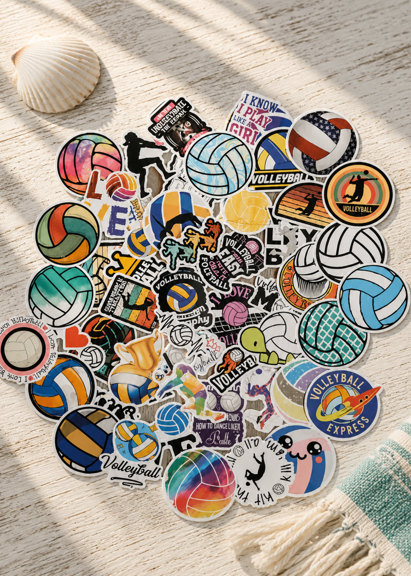 Volleyball 50 Sticker Pack