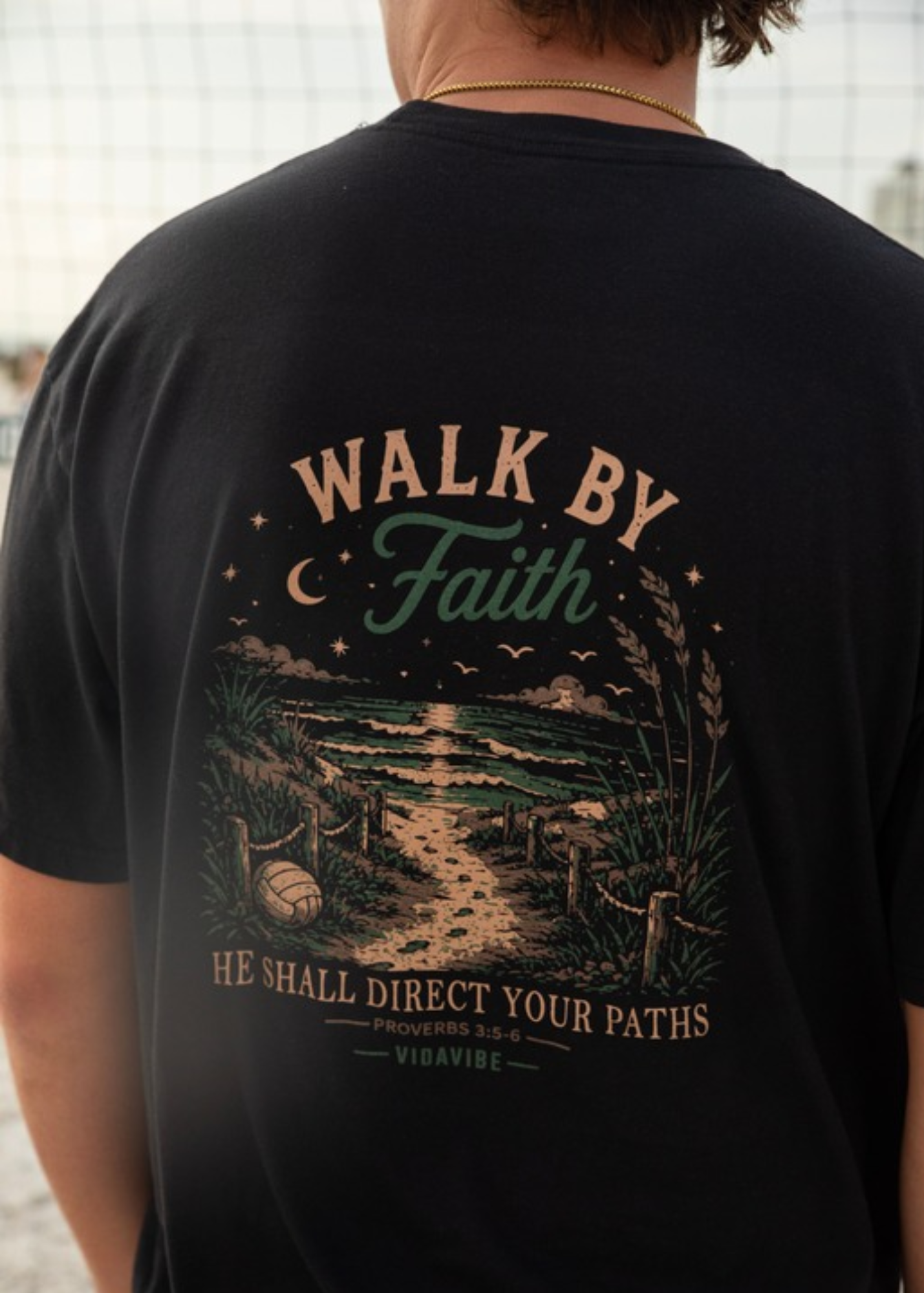 Walk by Faith Volleyball Tee