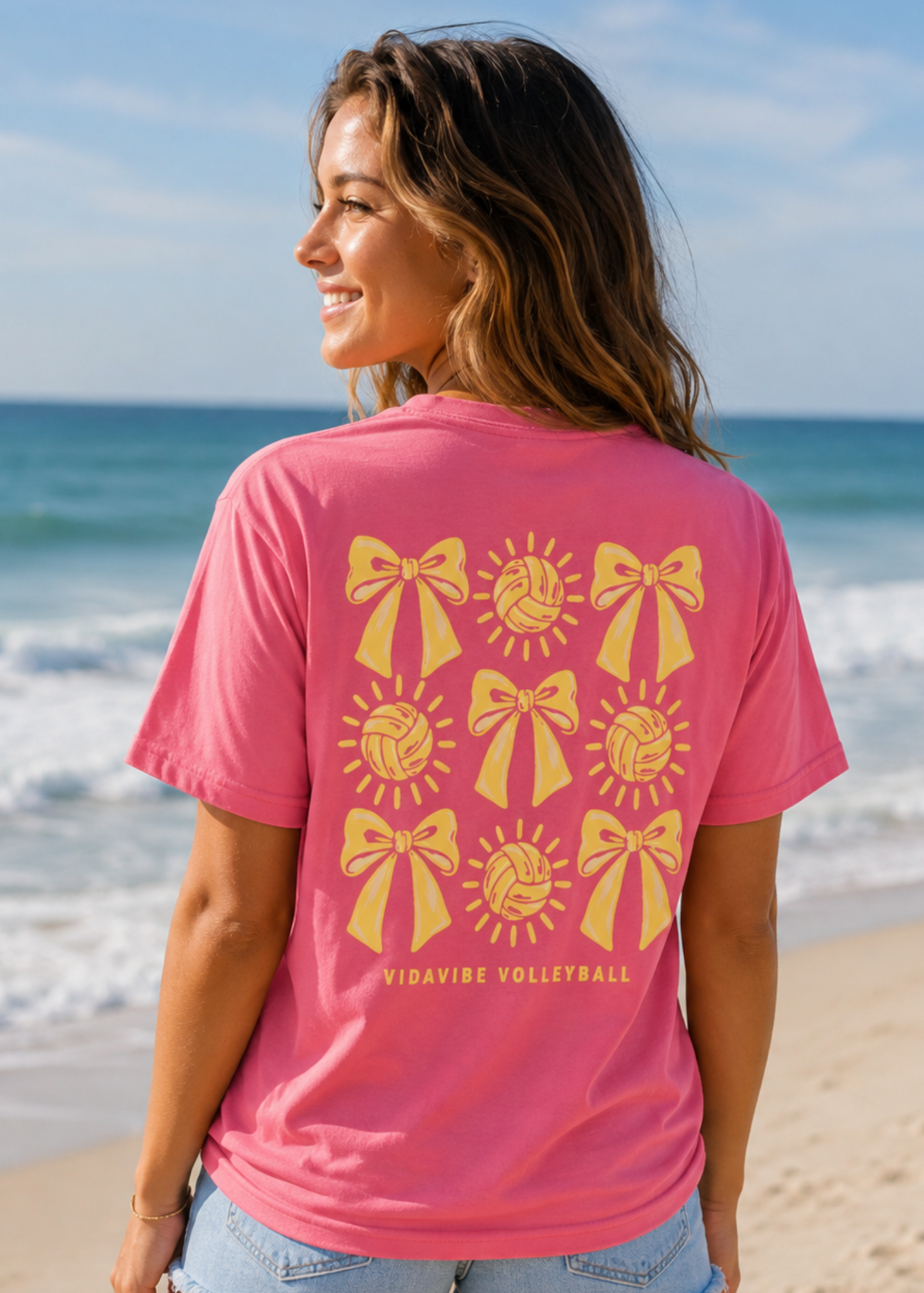 Sun & Bows Volleyball Tee