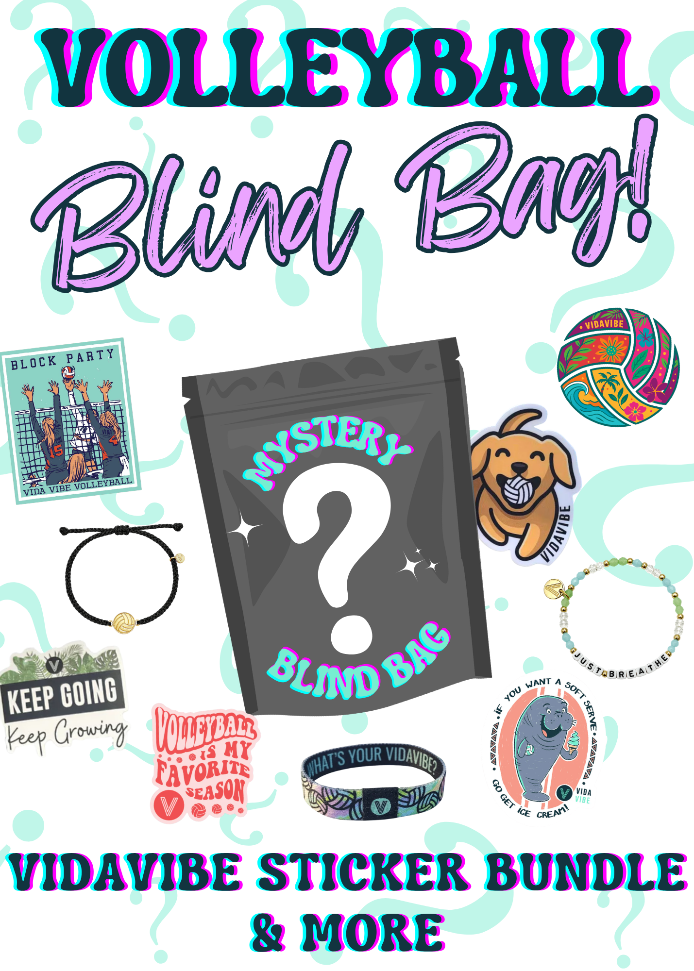 Volleyball Blind Bag Stickers & More