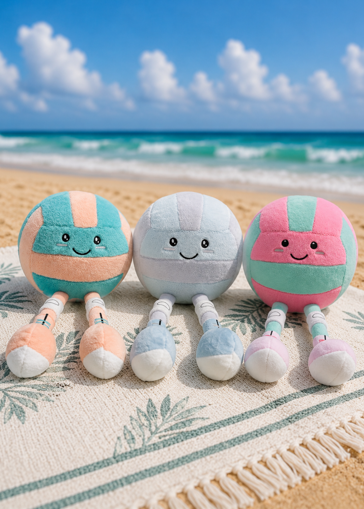Volleyball Plushie Bundle of 3