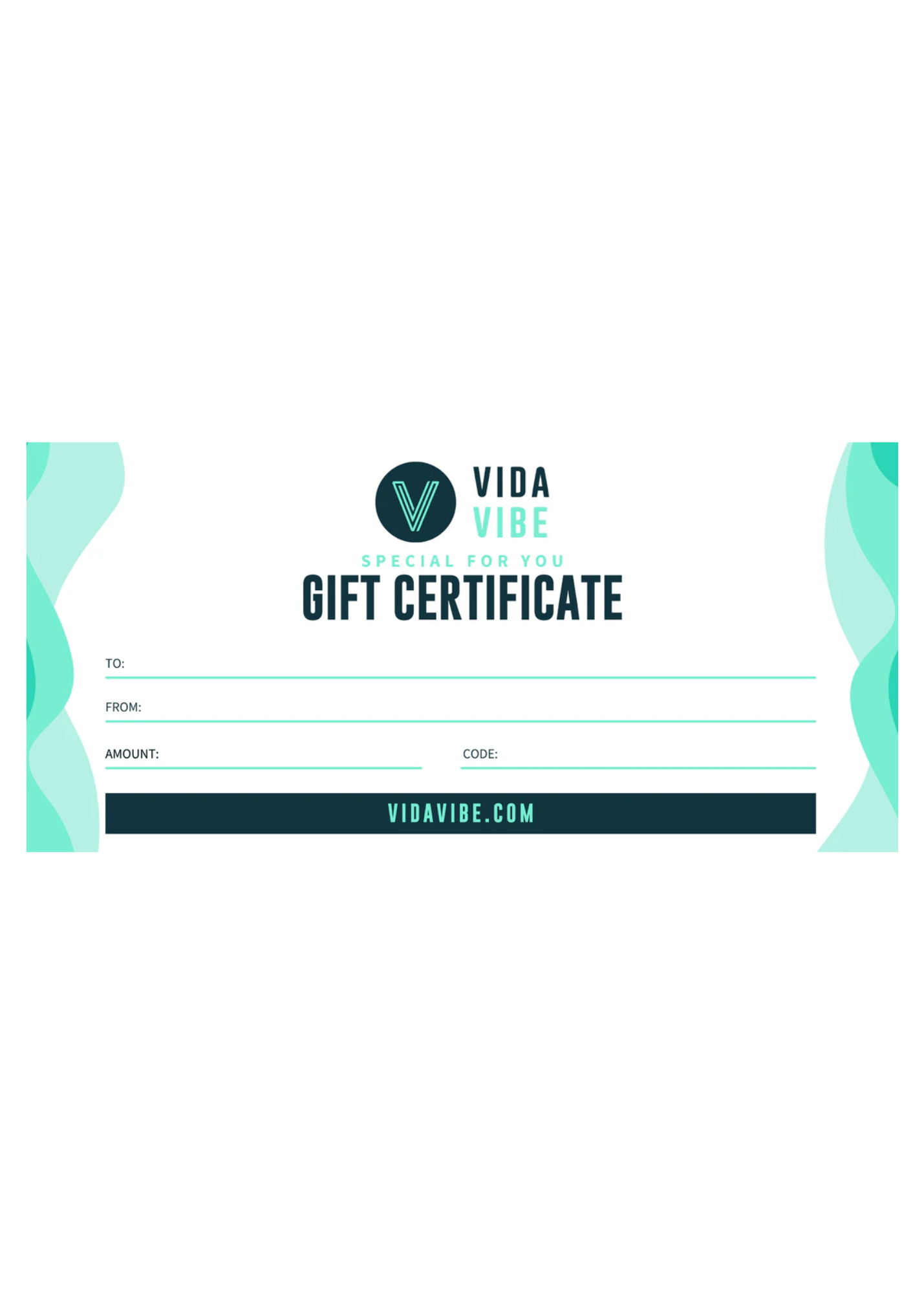VidaVibe Volleyball Gift Certificate