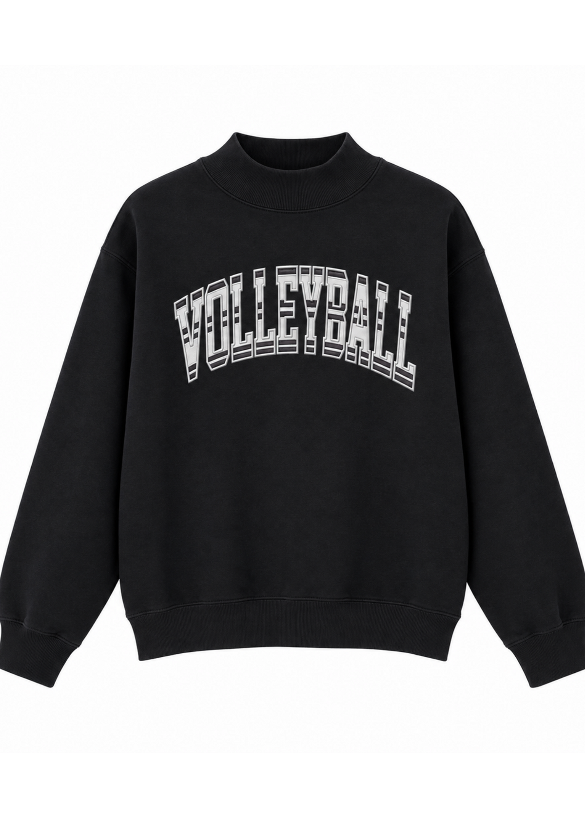 Black VidaVibe Volleyball Mock Neck