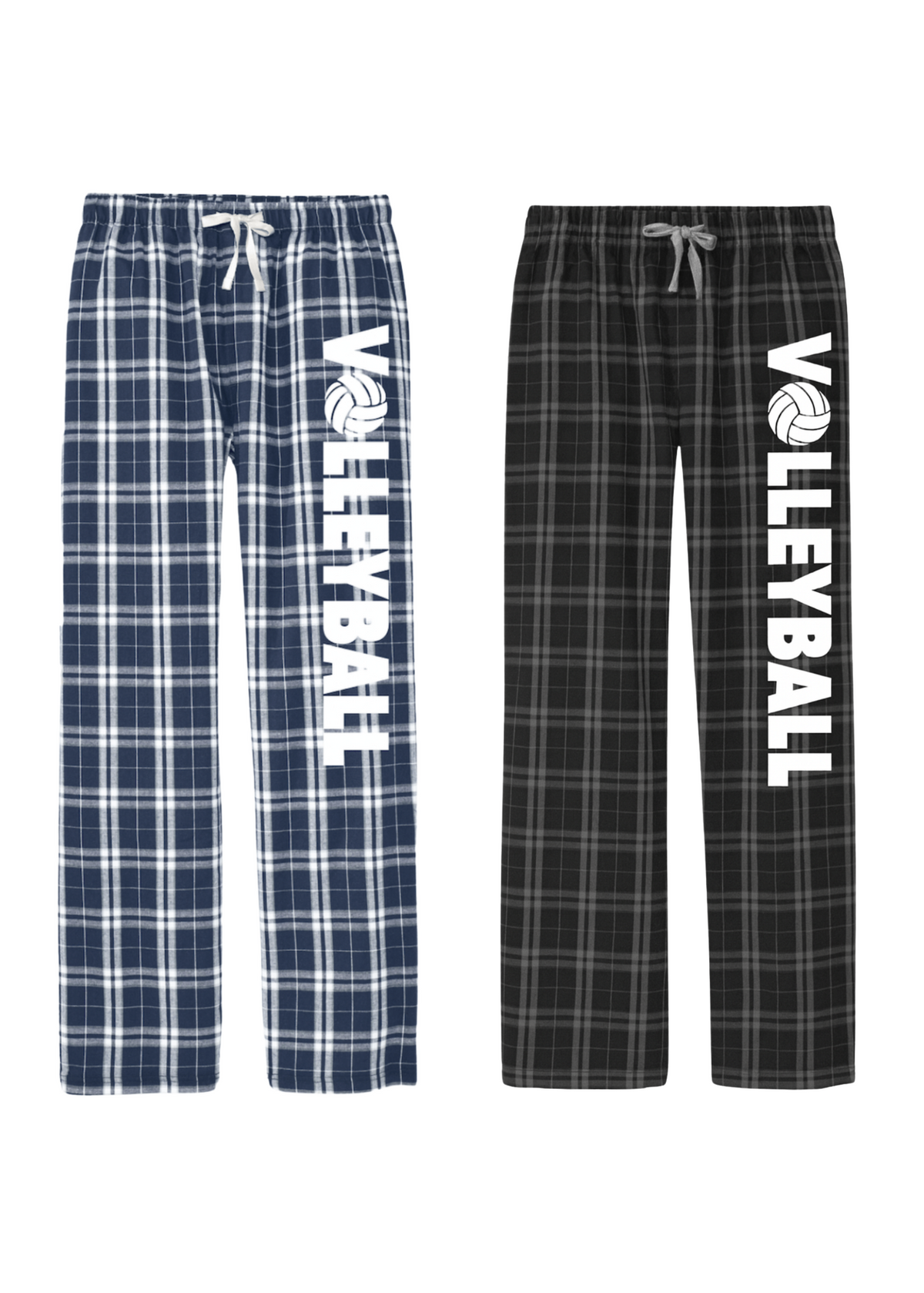 Checkered Volleyball Flannel Pants - Pick Your Color