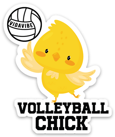 VidaVibe Volleyball Chick Sticker - VidaVibe