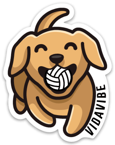 Volleyball Dog Sticker - VidaVibe