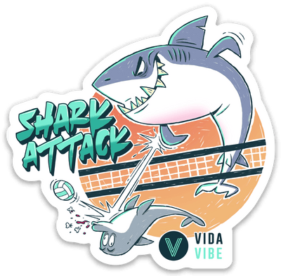 Shark Attack Sticker - VidaVibe