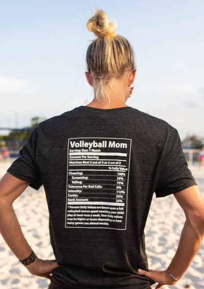 Volleyball Mom Label Tee