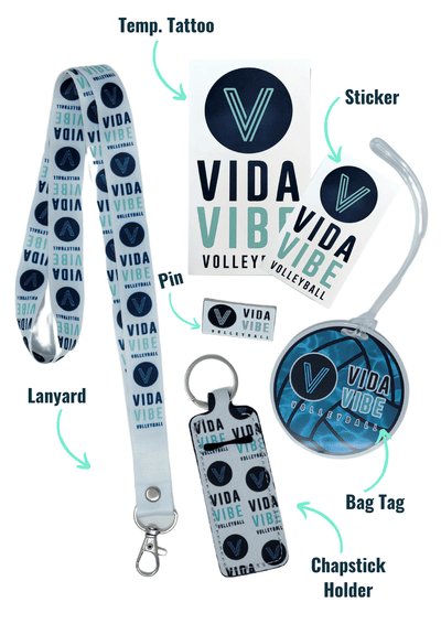 personalized volleyball bag tags