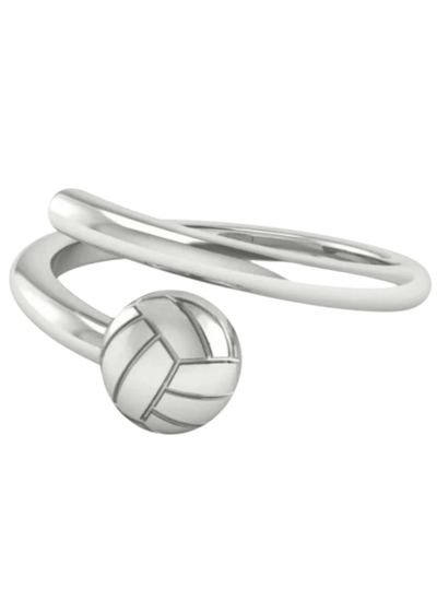 Silver Volleyball Ring - VidaVibe