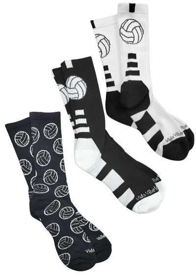 3 Pack Volleyball Socks - VidaVibe