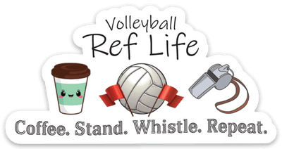 Volleyball Ref Life Sticker - Pura Vida Volleyball