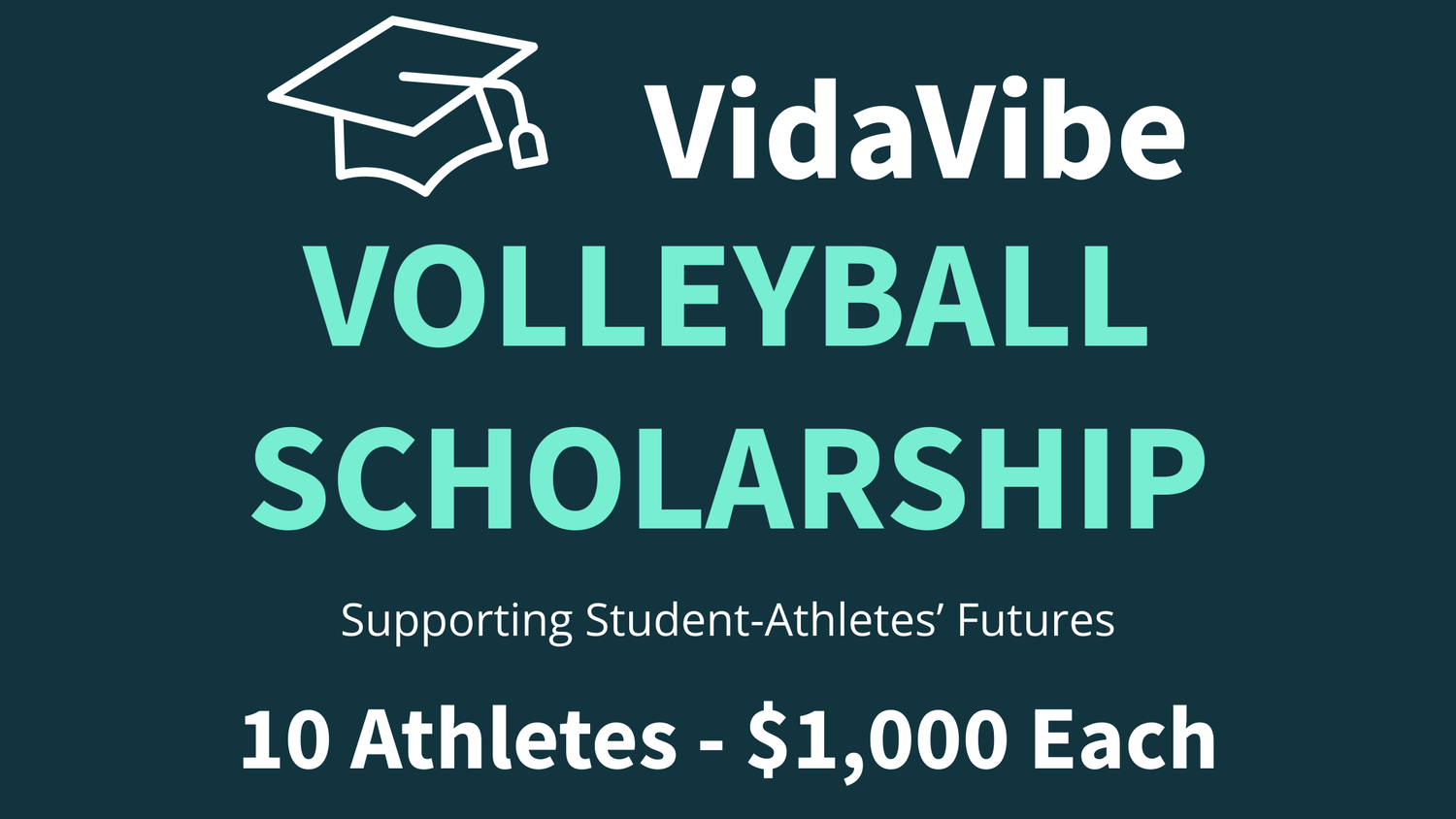VidaVibe Volleyball Scholarship - 10 Athletes, $1,000 Each