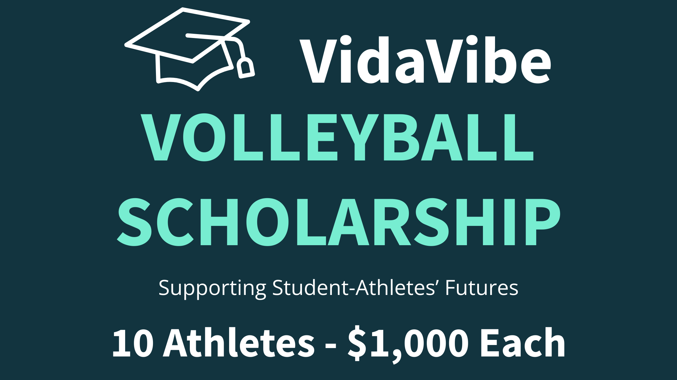VidaVibe Volleyball Scholarship - 10 Athletes, $1,000 Each