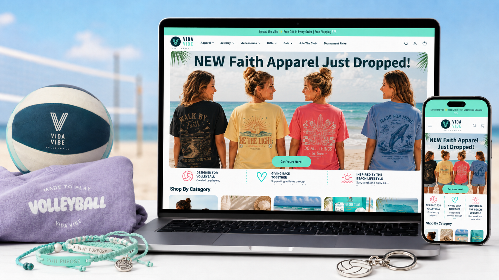 Volleyball New Faith Apparel Just Dropped!