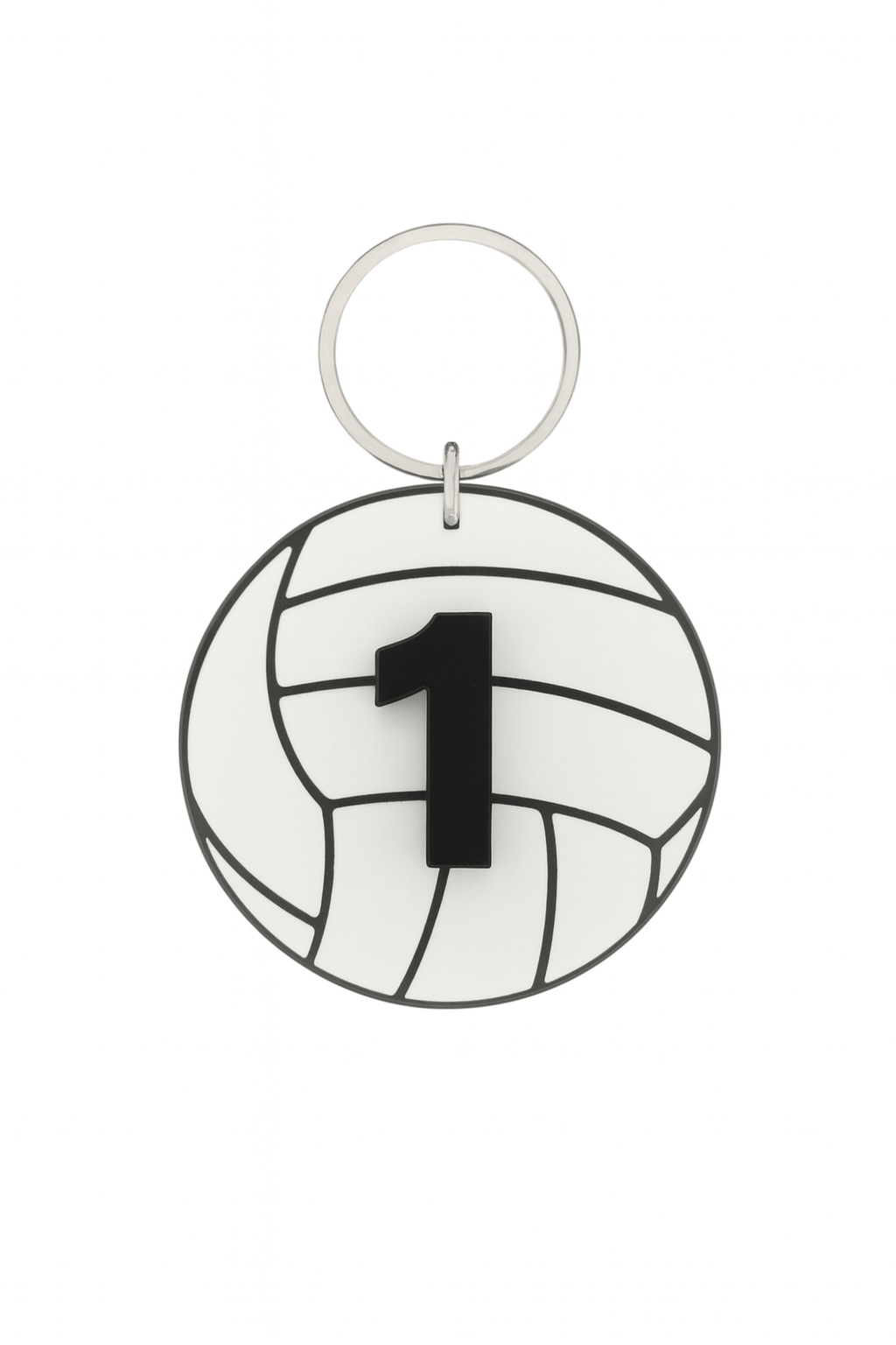 Volleyball Number Keychains 1-10