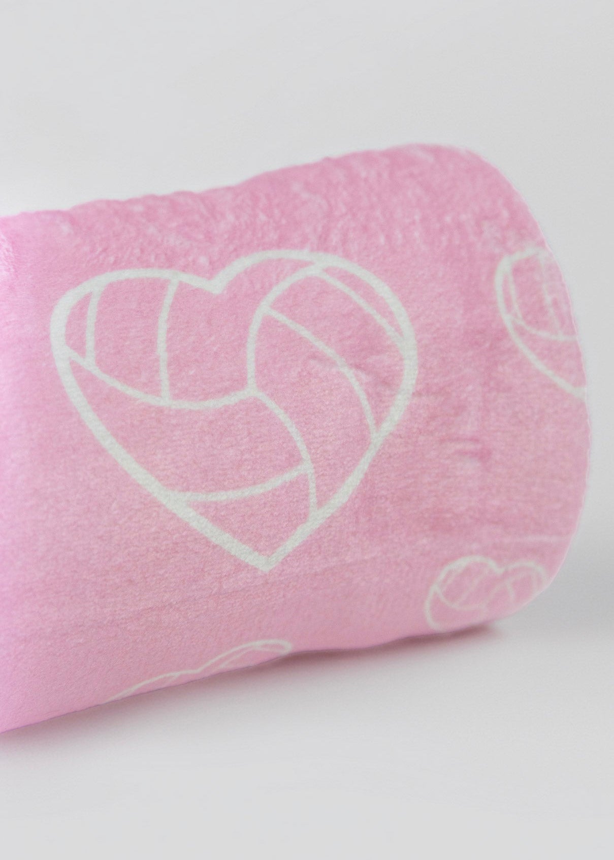 Plush Volleyball Heart Blanket