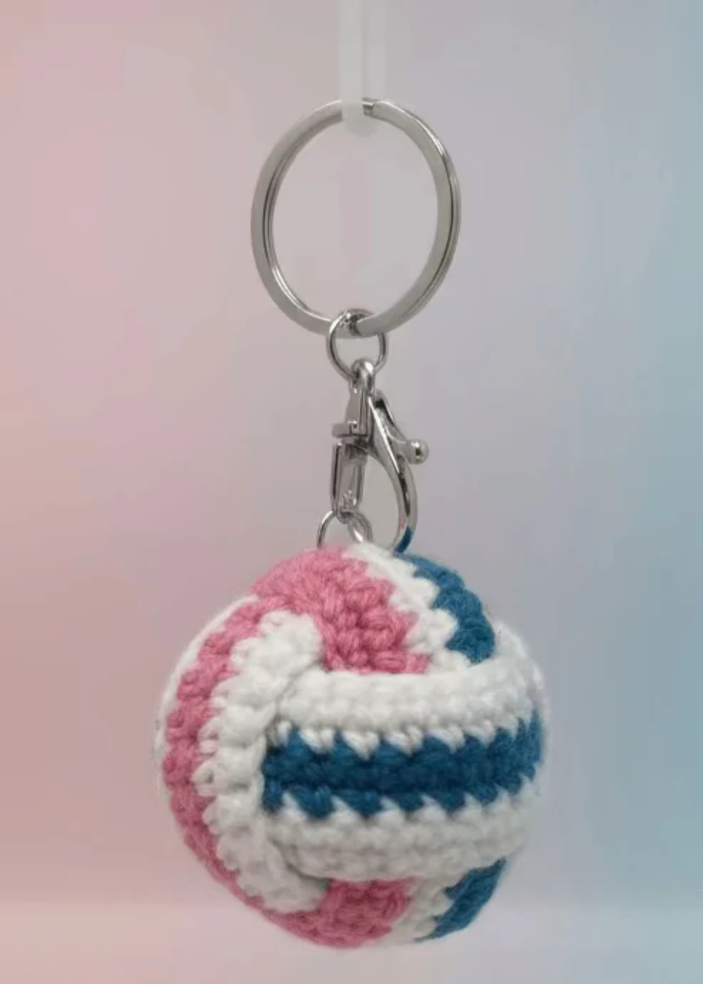 Crochet Volleyball Keychain