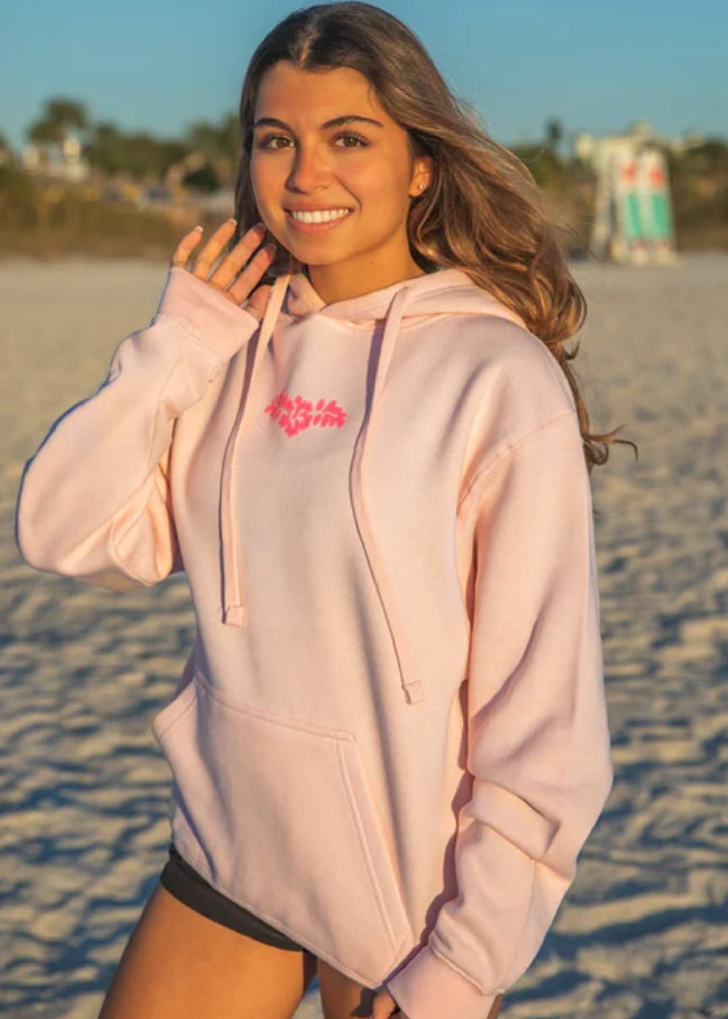 Pink Velvet Volleyball Sweatshirt