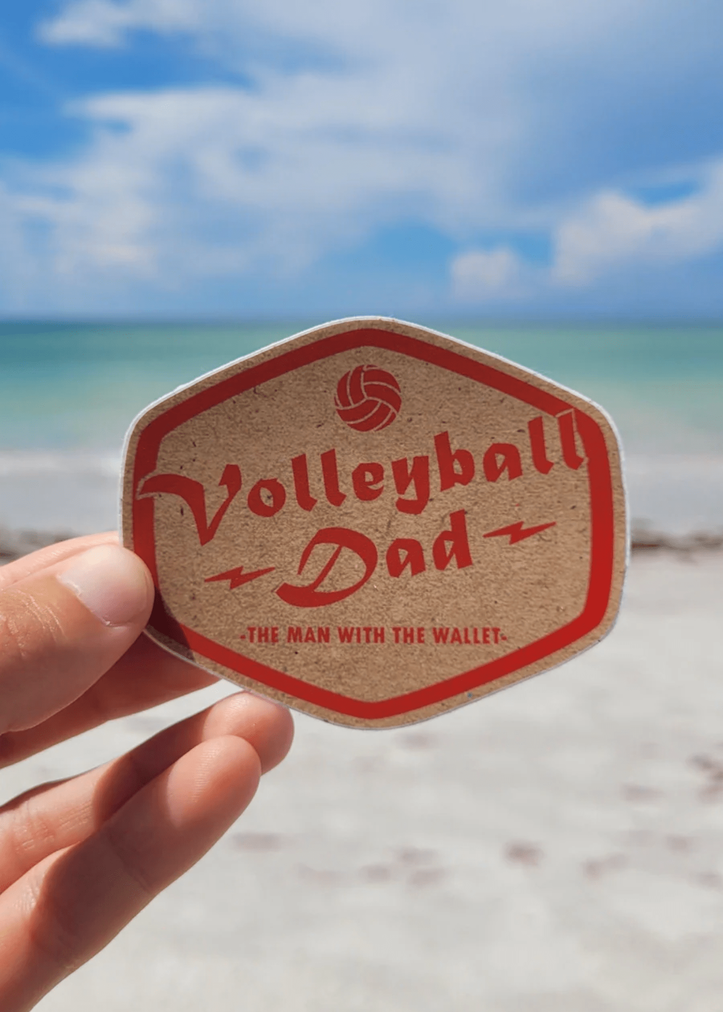 Volleyball Dad Sticker
