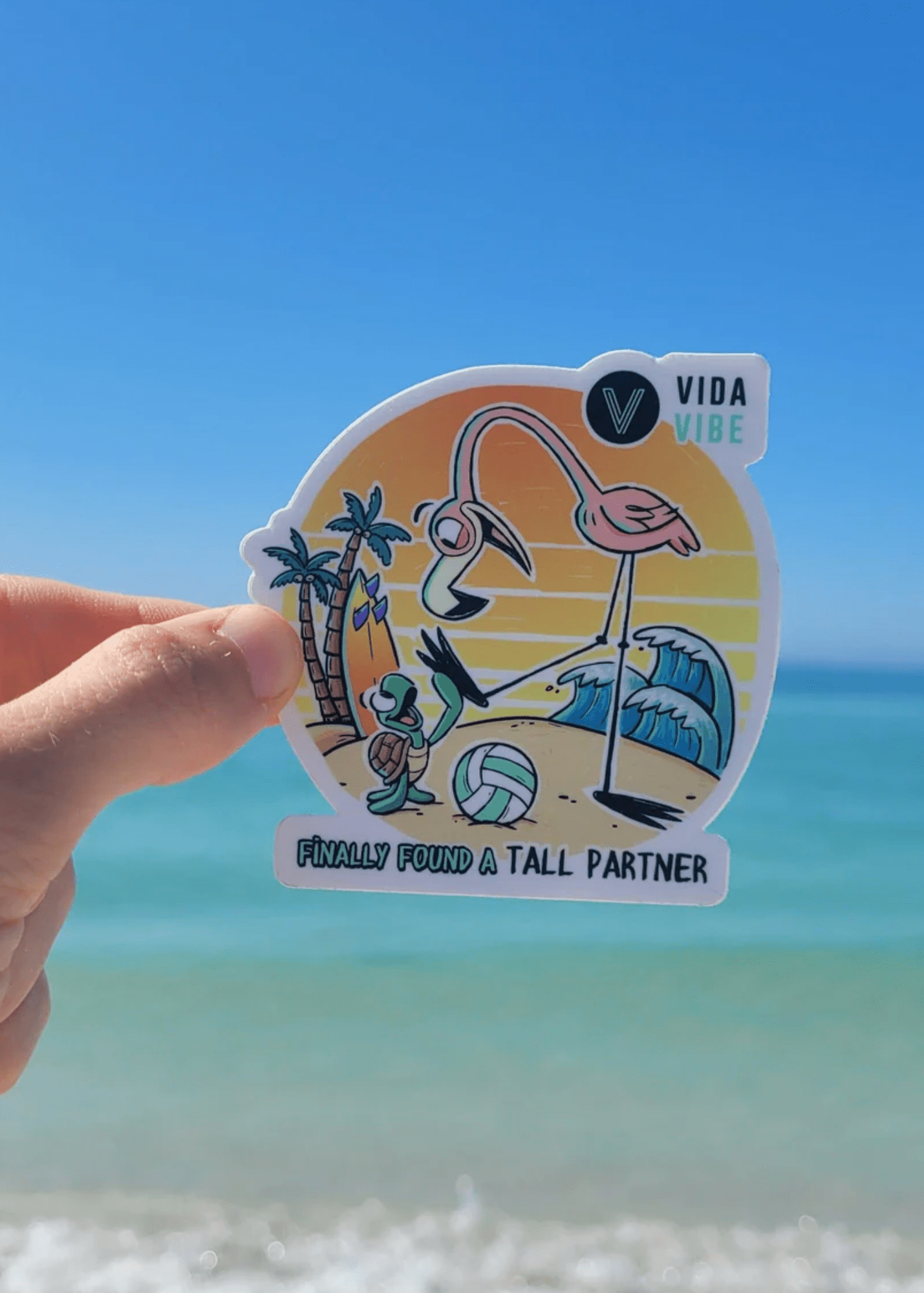 Finally Found a Tall Partner Volleyball Sticker