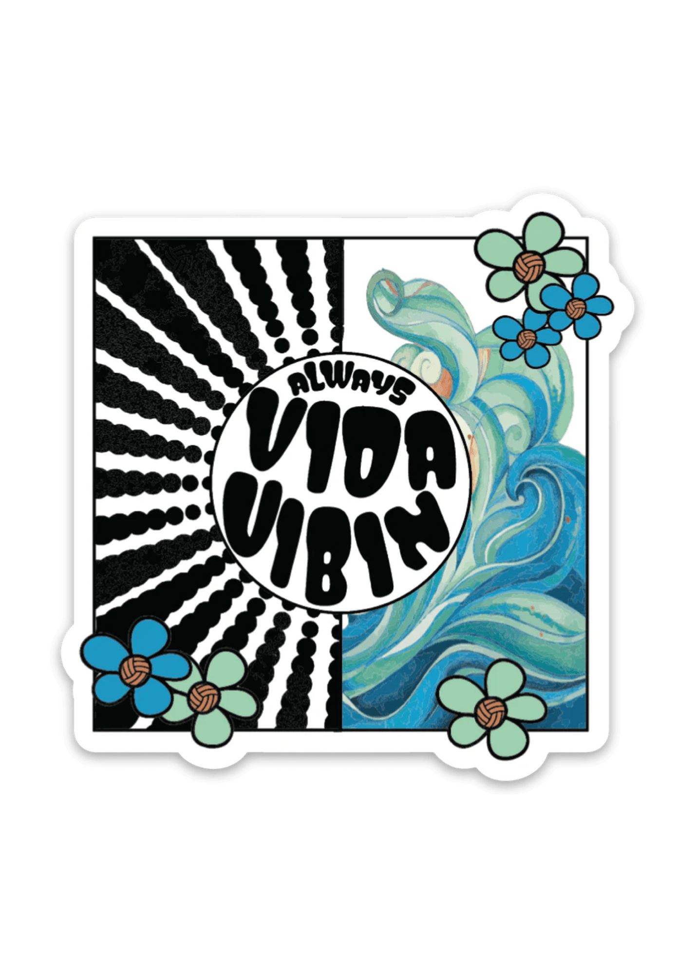 Always VidaVibin Volleyball Sticker
