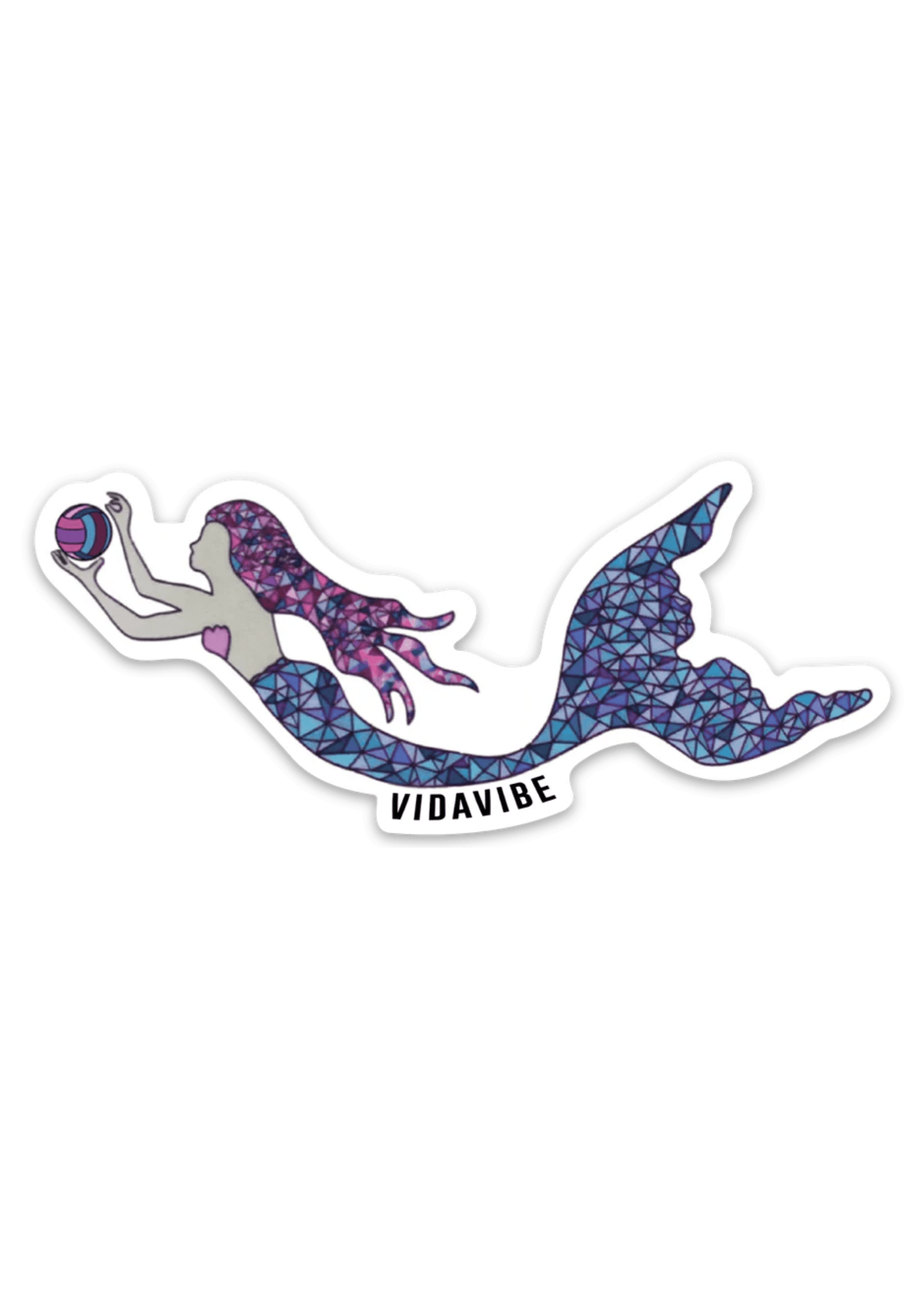 Mermaid Volleyball Sticker