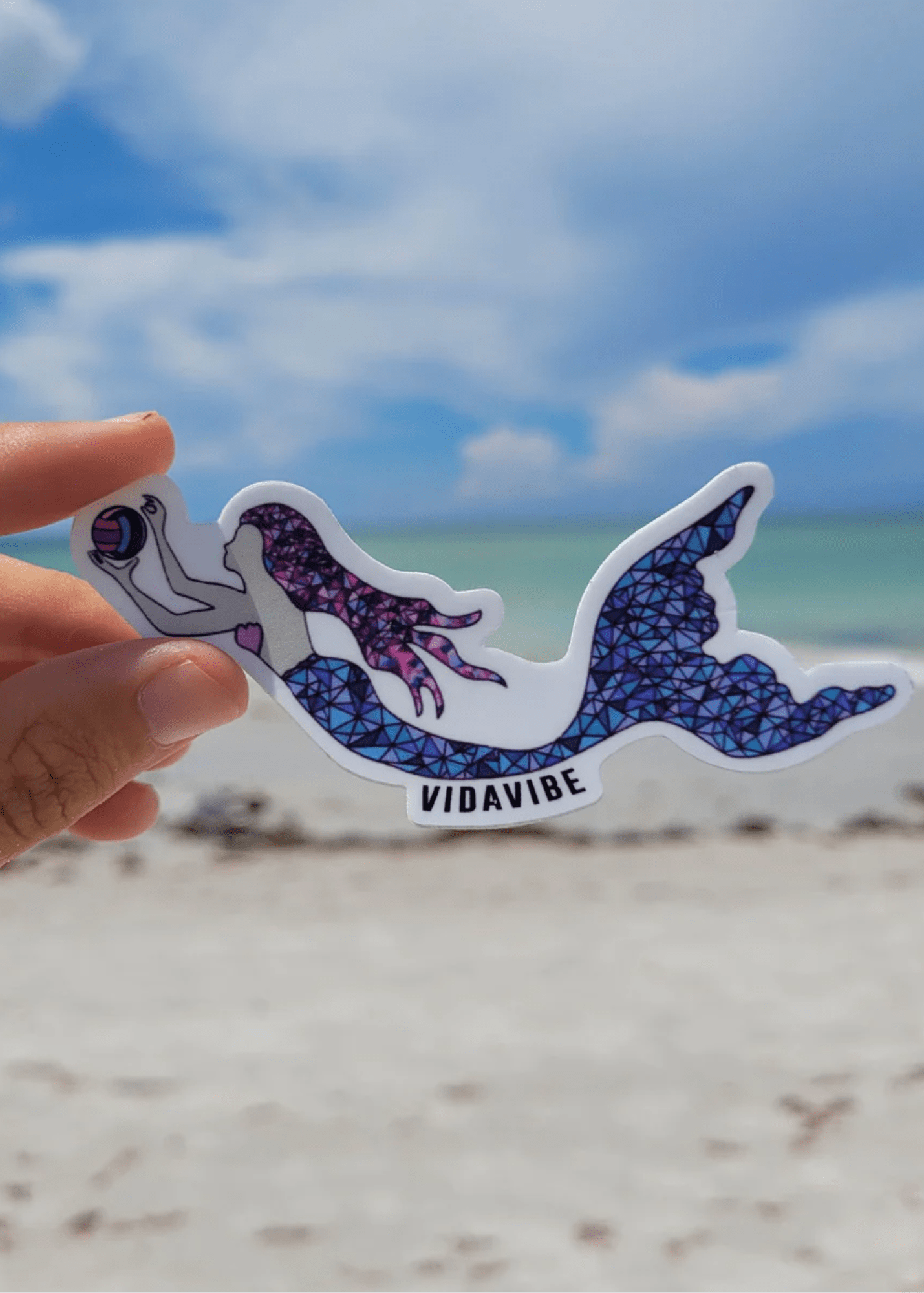 Mermaid Volleyball Sticker