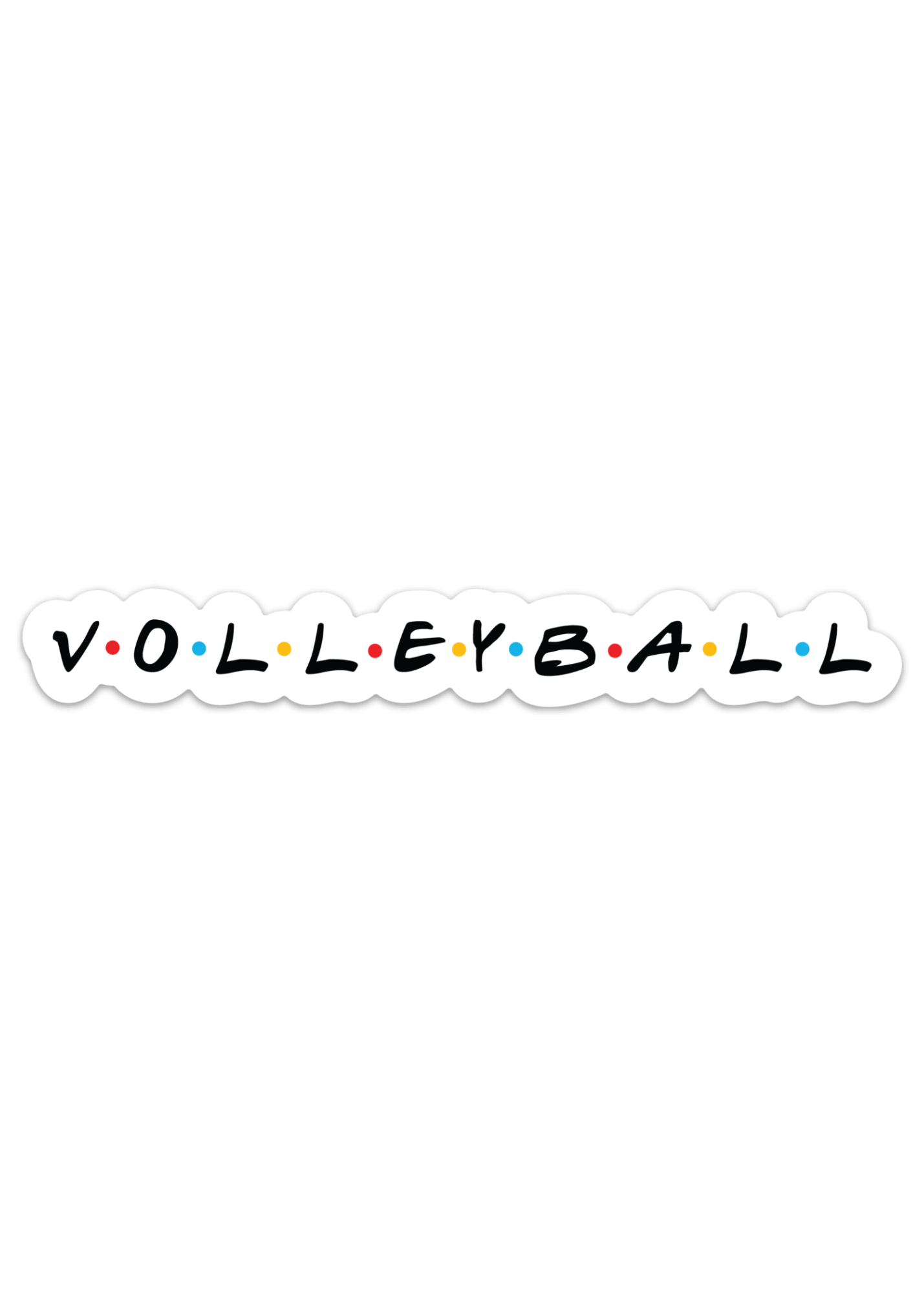 Volleyball Friends Inspired Sticker