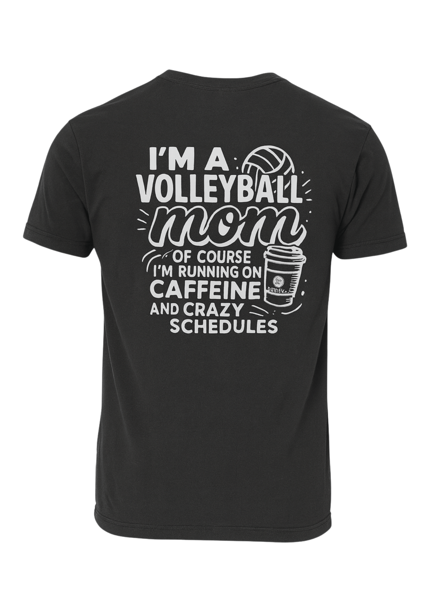 Caffeine Volleyball Mom Tee