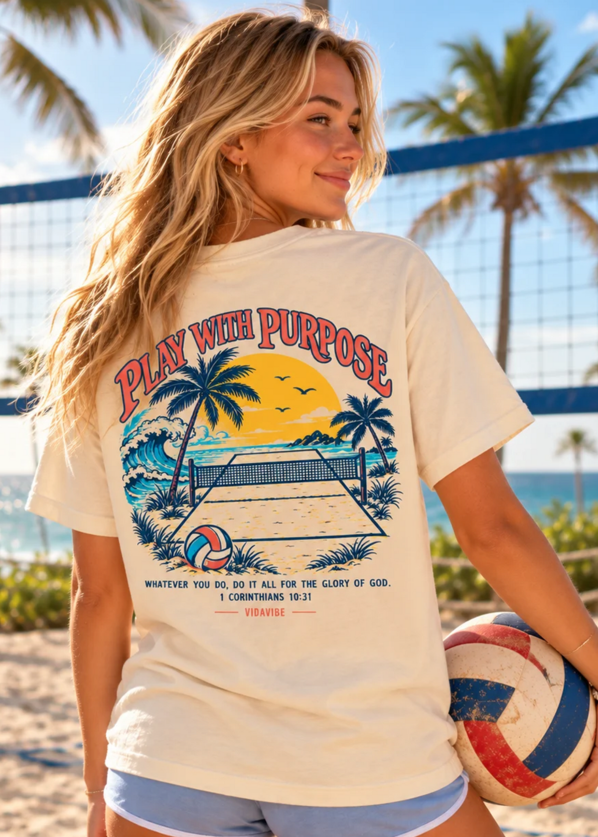 Play with Purpose Volleyball Tee