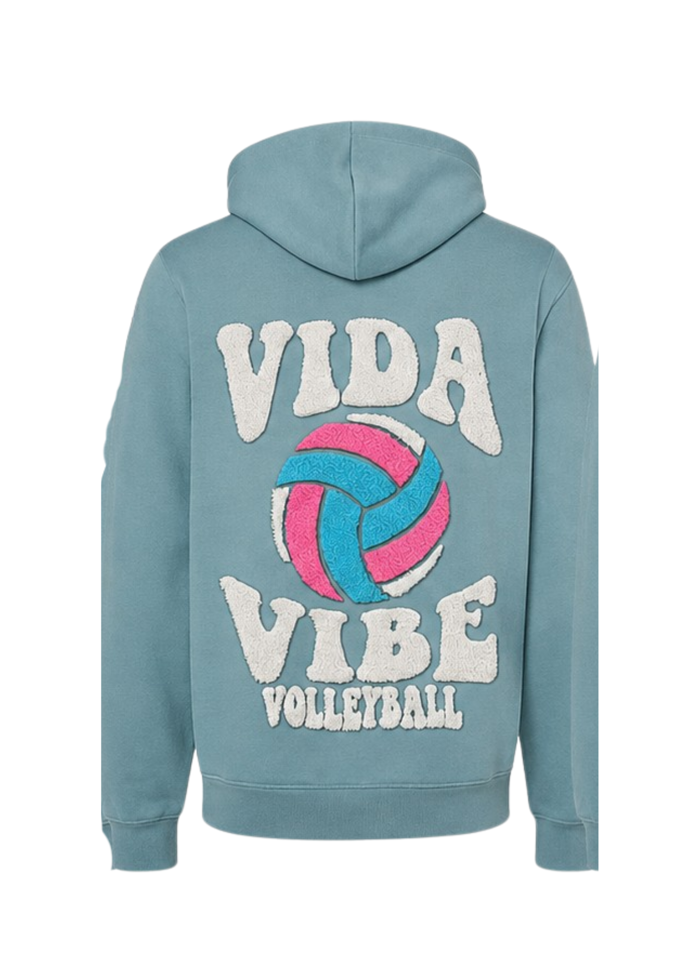 Blue Volleyball Chenille Sweatshirt
