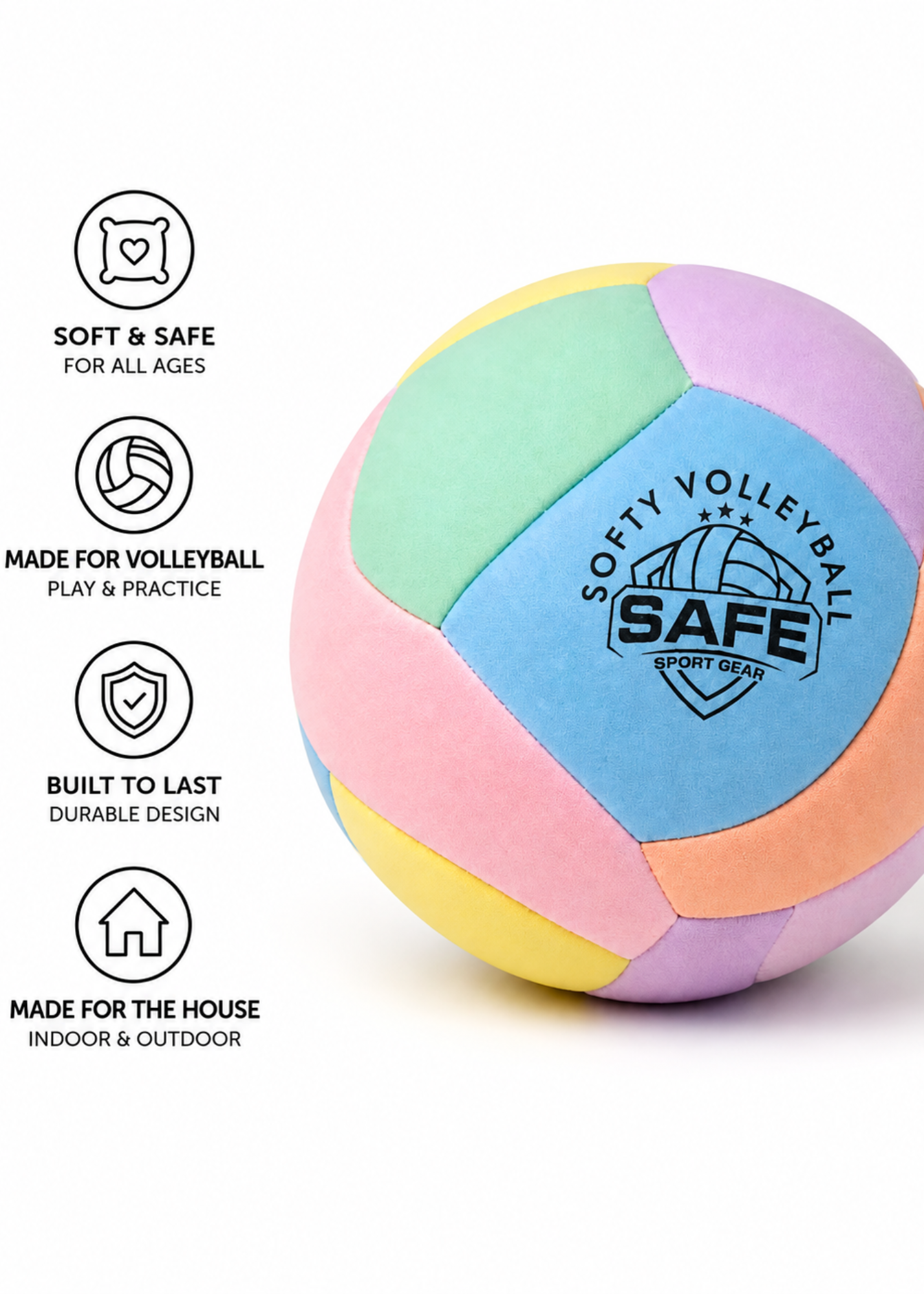 Softy Volleyball Safe Sporting Gear - Pastel