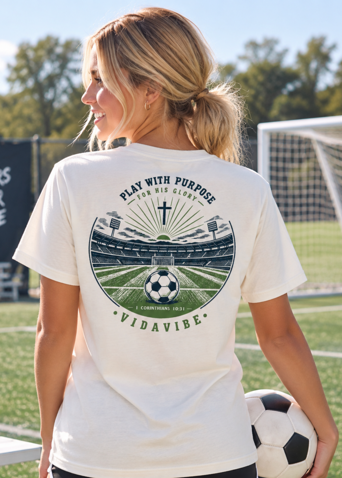 Play with Purpose Soccer Tee